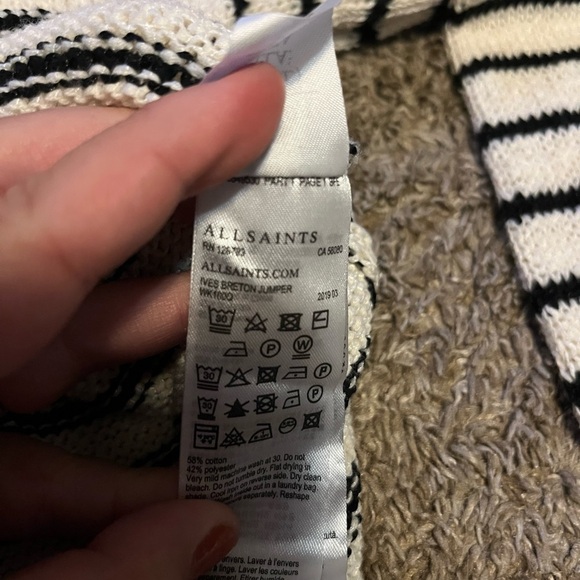 Womens ALL SAINTS Ives Breton Sweater - Picture 11 of 11